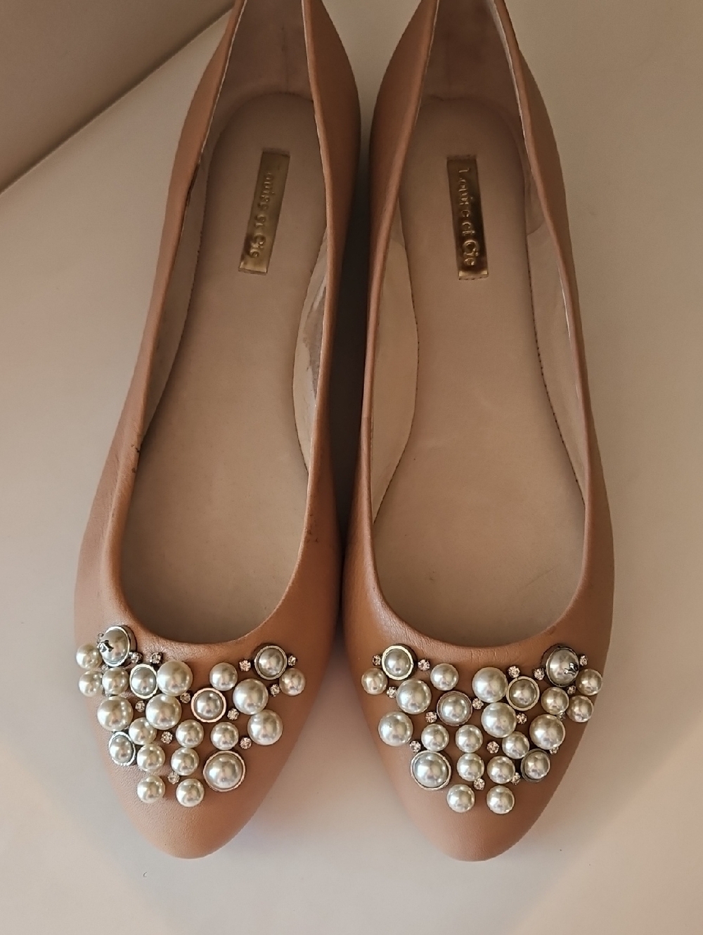 Louise et Cie Lo-Arello Ballet Flats W/ Cluster Jewels (New $220) Sz 10